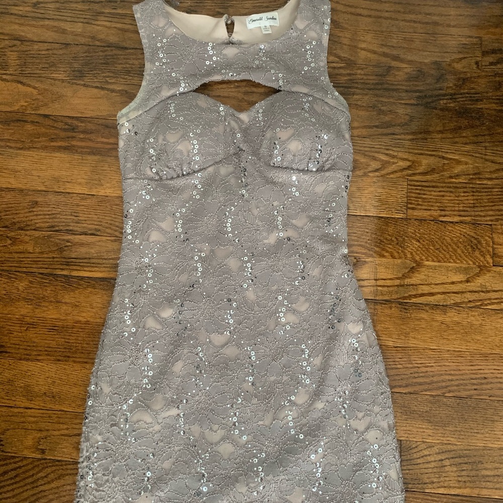 Women’s dress size small silver sequins